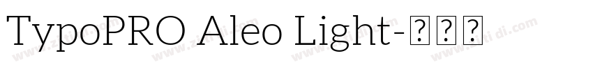 TypoPRO Aleo Light字体转换